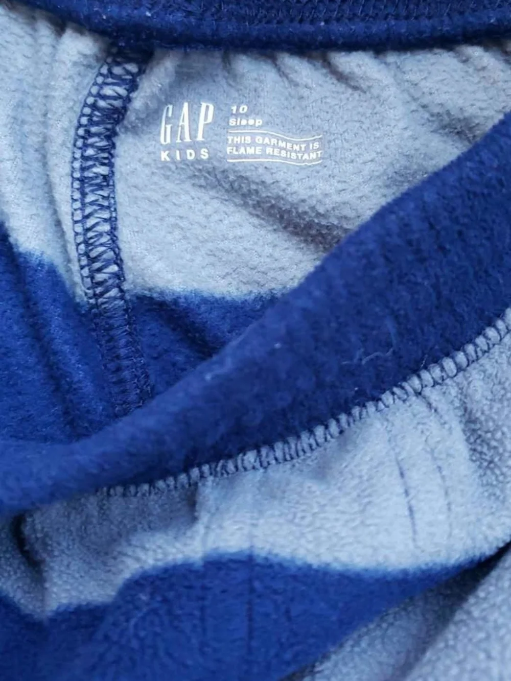 GAP Striped Sweatpants in Navy, Light Blue & Green